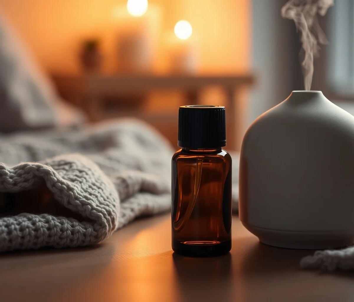 Ambiance apaisante dans la chambre avec diffuseur doTERRA
