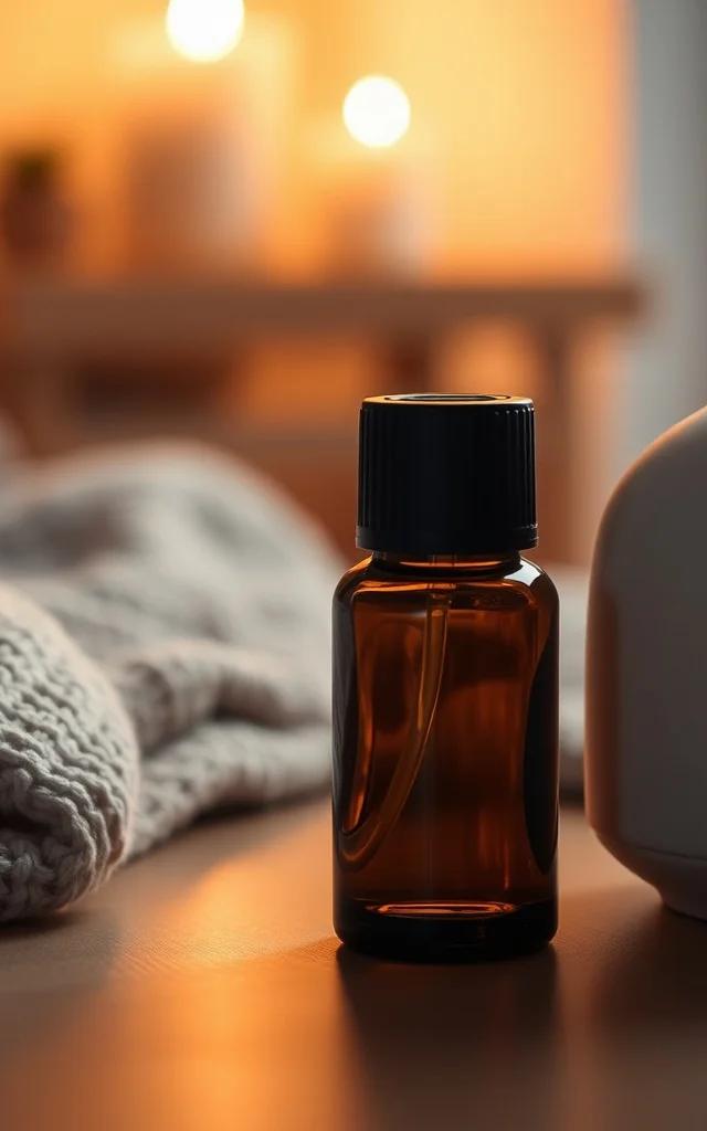Ambiance apaisante dans la chambre avec diffuseur doTERRA