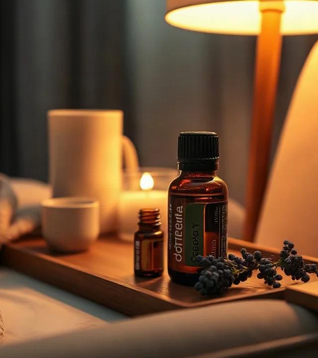 Ritual nocturno con aceites para la calma