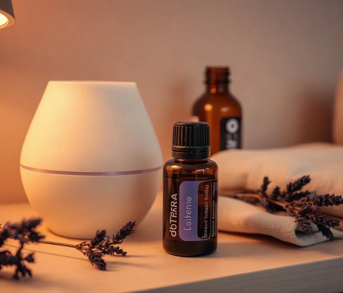 Atmosfera rilassante in camera con diffusore di oli
