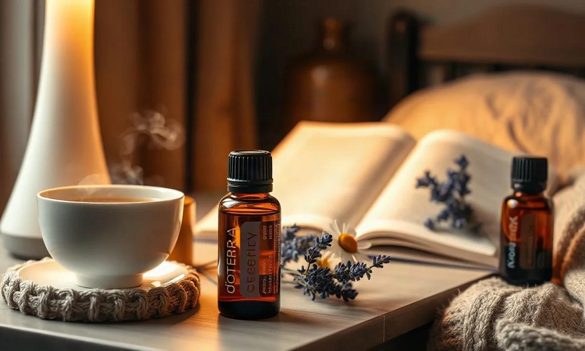 Difusor com Serenity doTERRA para Noite Calma