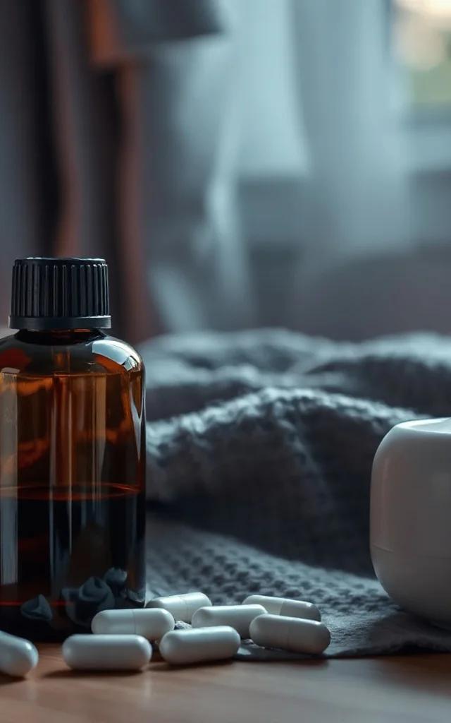 Amestec difuzor pentru relaxare seara cu lavanda și mușețel