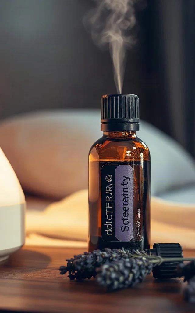 Diffuseur d'huiles essentielles dans la chambre avant de dormir