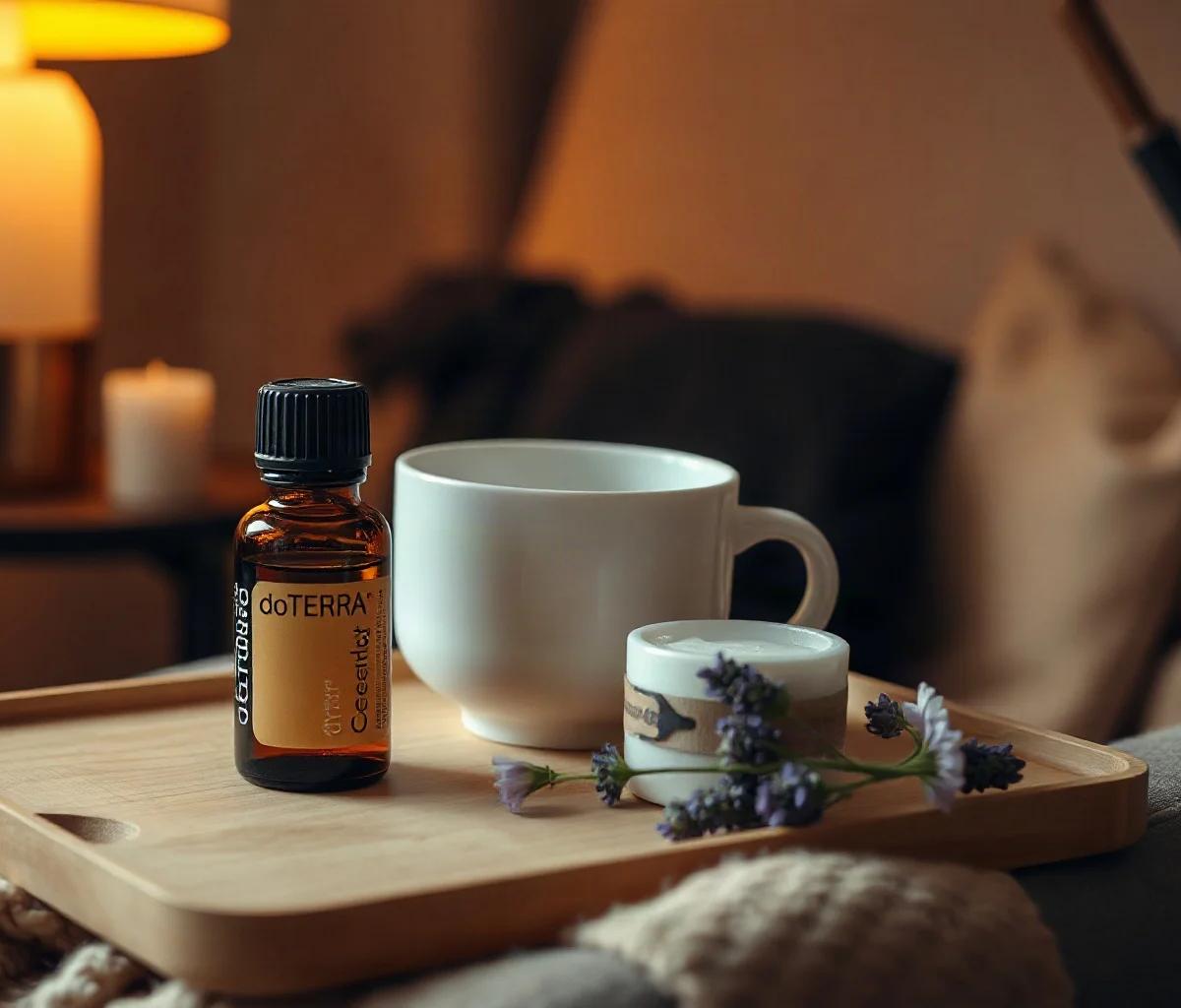 Ritual nocturno con aceite doTERRA Serenity
