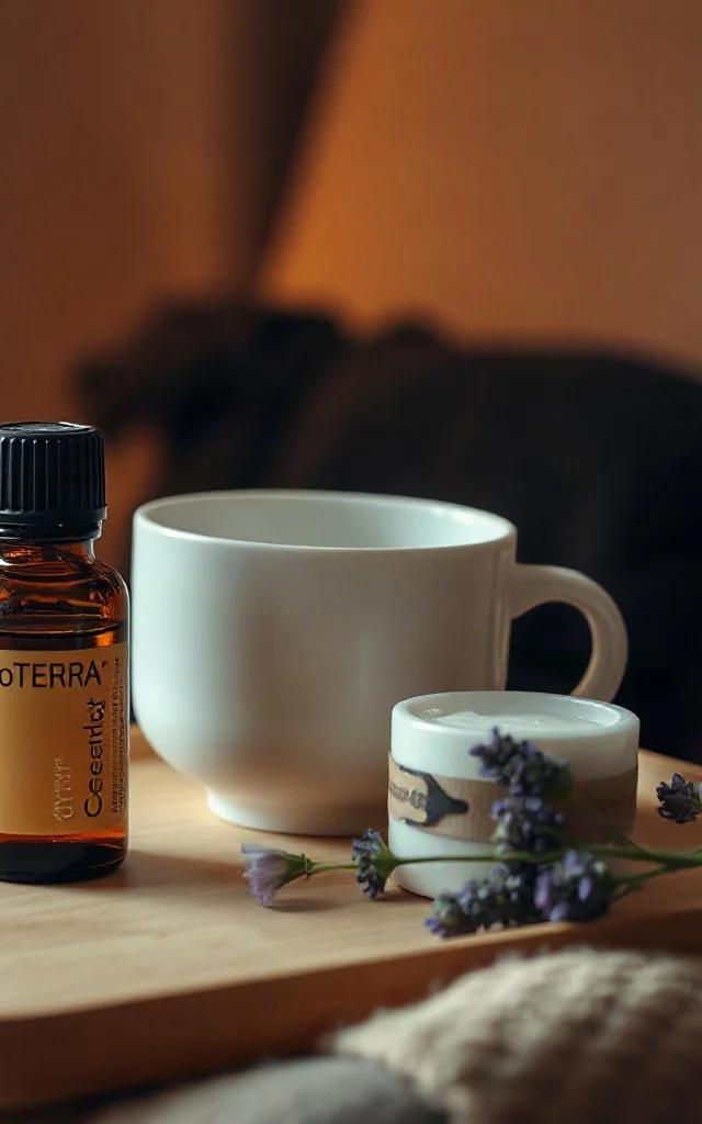 Ritual nocturno con aceite doTERRA Serenity