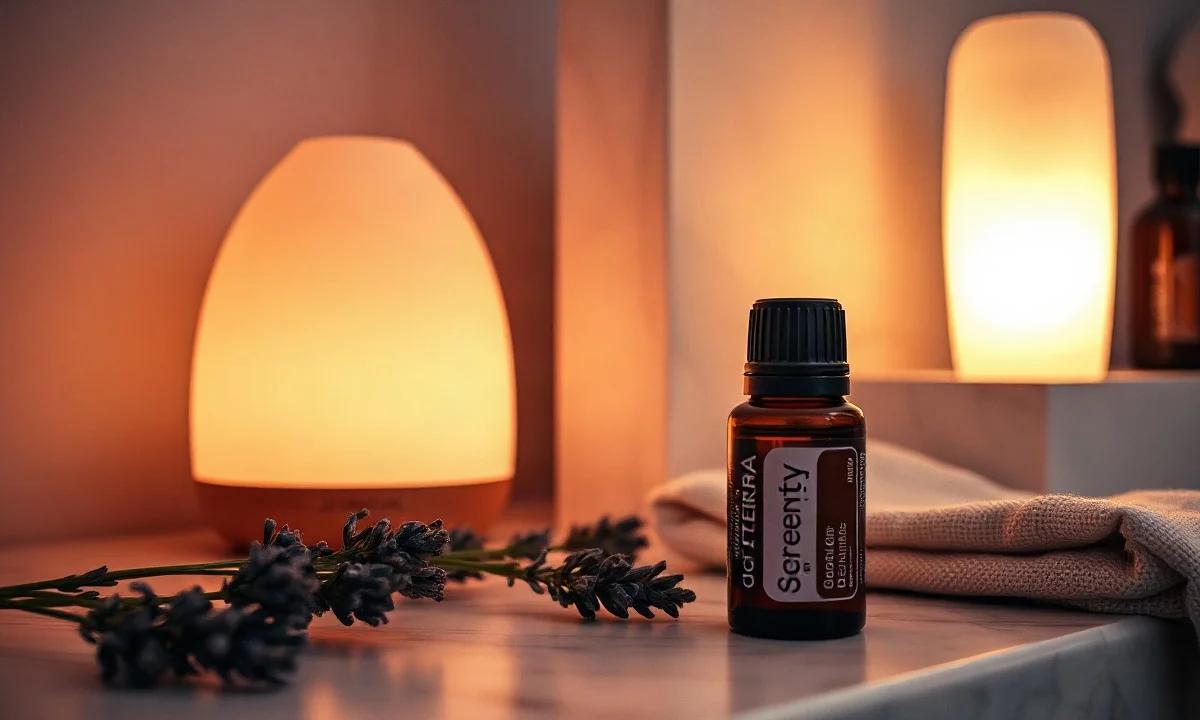 Difusor nocturno doTERRA para un dormitorio tranquilo