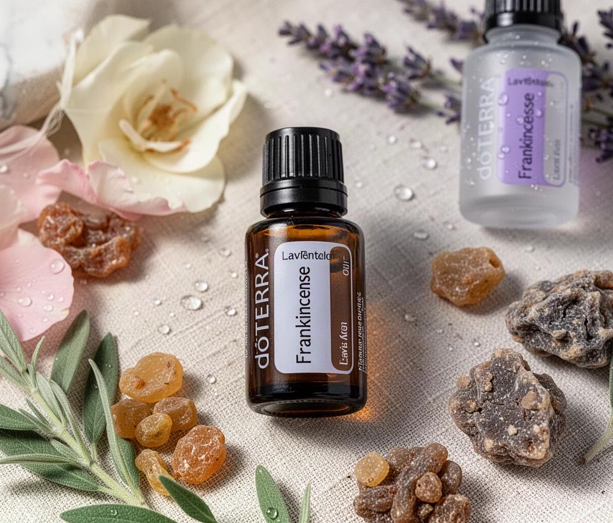 Rutina facial con aceite de incienso para brillo