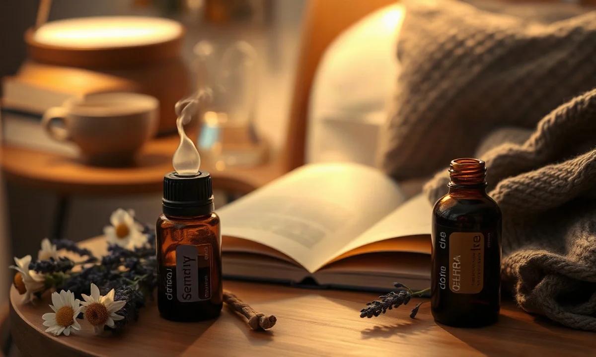 Serenity y Adaptiv de doTERRA, ritual de noche