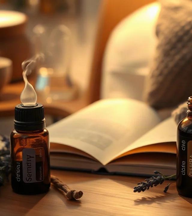 Serenity y Adaptiv de doTERRA, ritual de noche