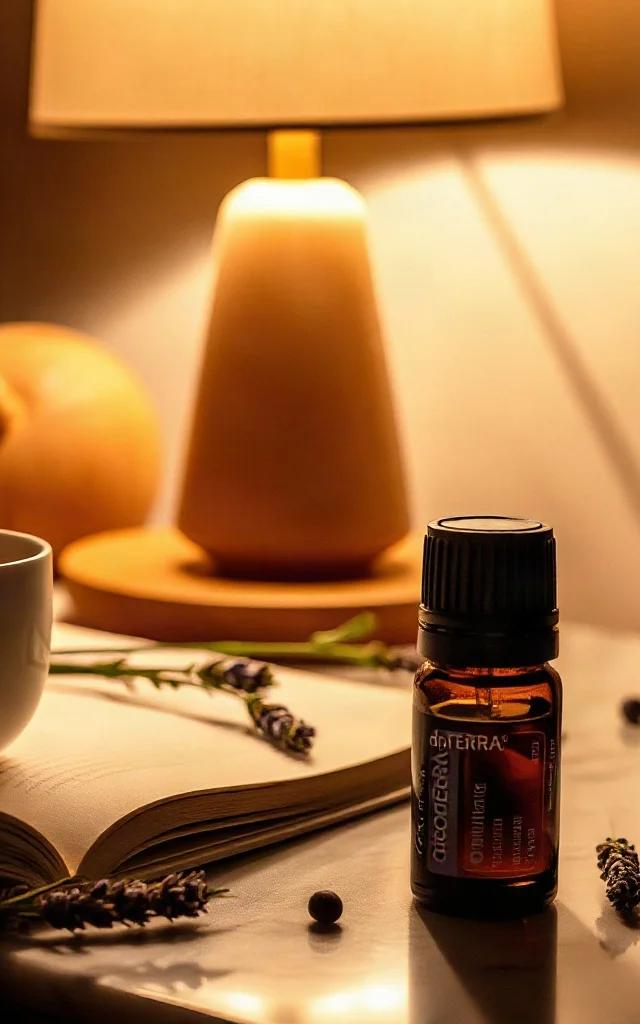 Atmosferă calmantă în dormitor cu uleiuri doTERRA
