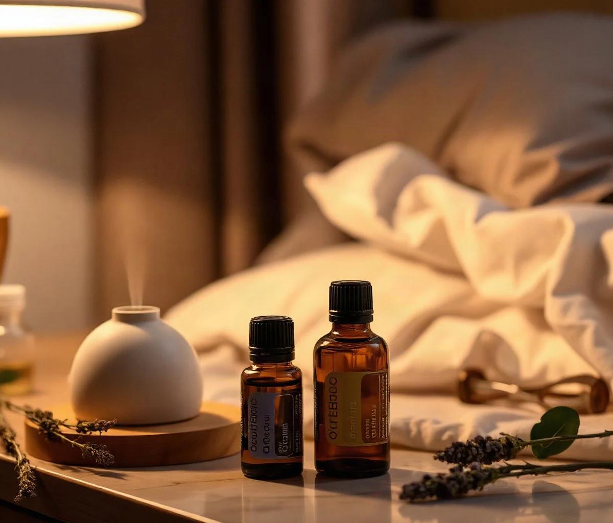 Rutina nocturna con aceites esenciales doTERRA