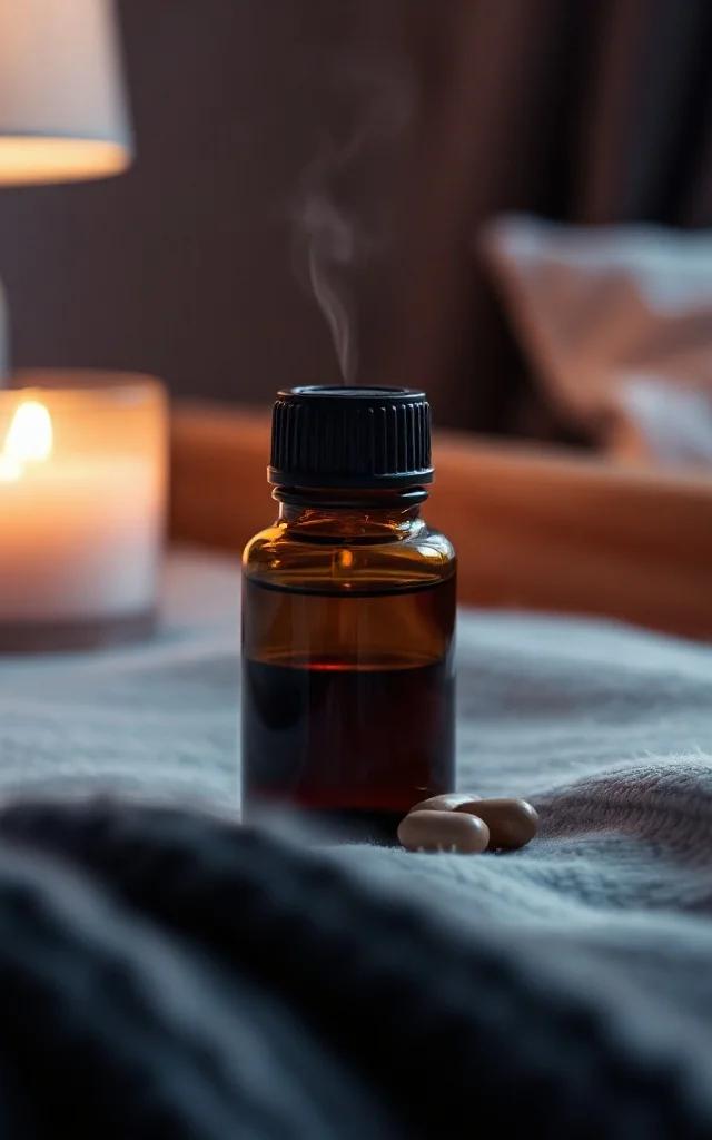 Ambiente de calma nocturna con aceites doTERRA