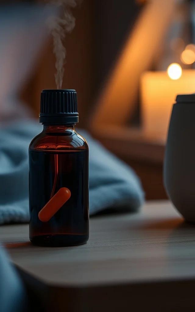 Ritual nocturno con aceites para la calma