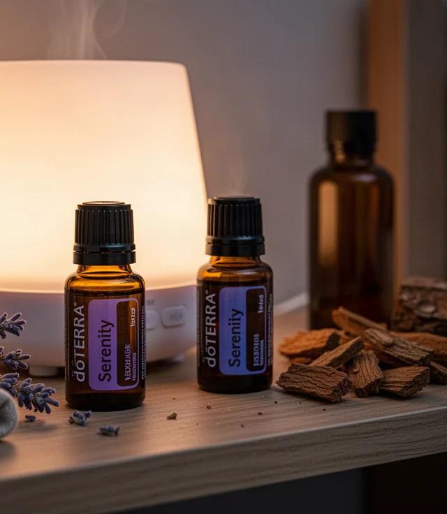 Bedroom Diffuser Ritual with Serenity and Cedarwood