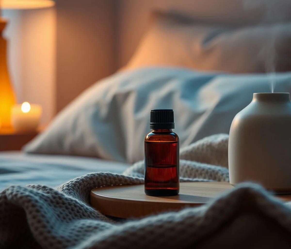 Kalmerende avondsfeer met lavendel en roomse kamille