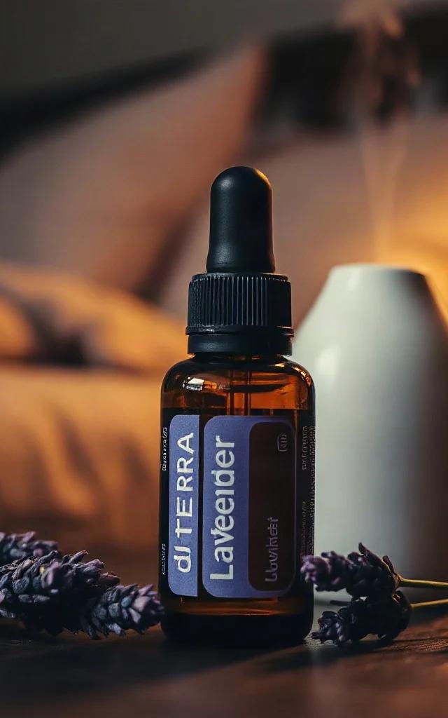 Lavendel und Römische Kamille im Diffuser am Abend