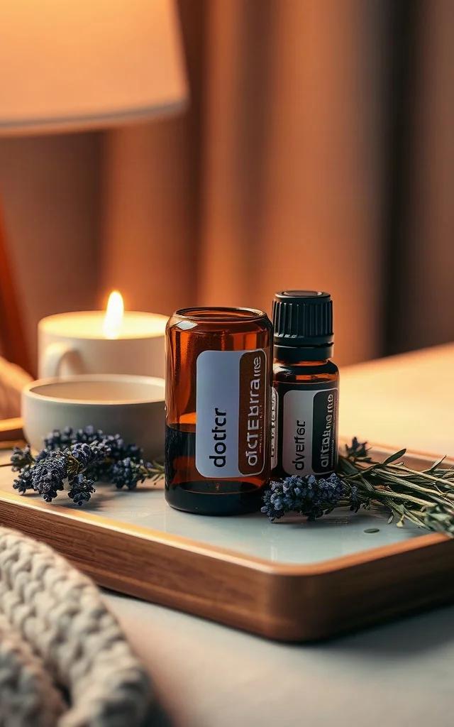 Rituel du soir calmant avec huiles essentielles