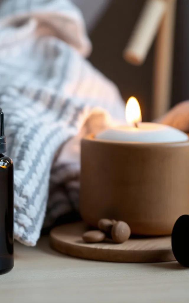Ritual Noturno com Óleos Essenciais para Desacelerar