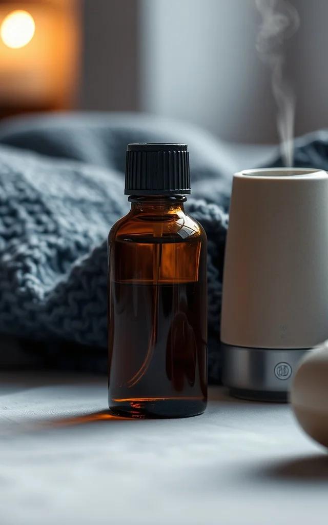 Amestec difuzor dormitor cu uleiuri calmante doterra