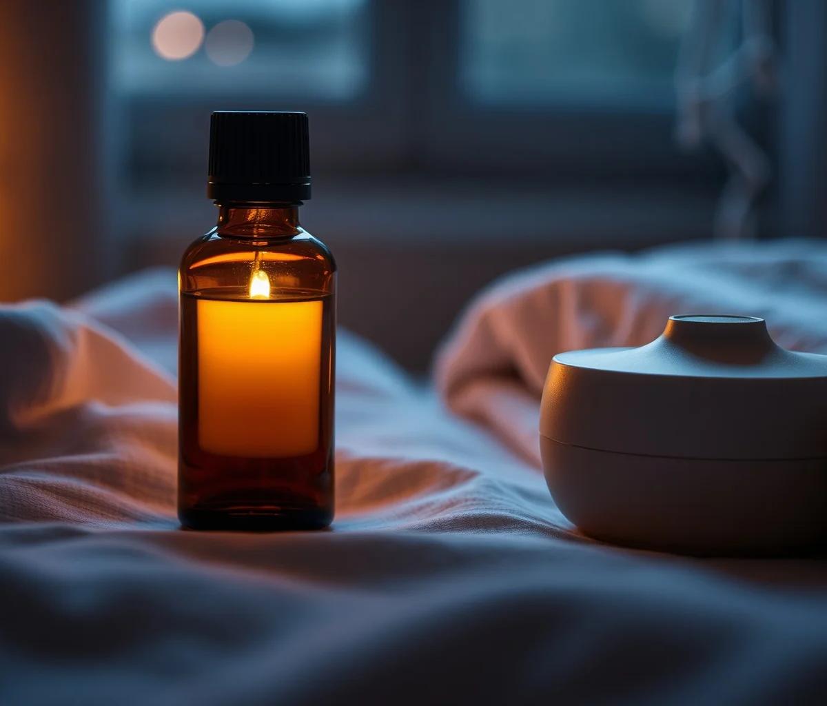 Abendliche Diffuser-Mischung mit ätherischen Ölen