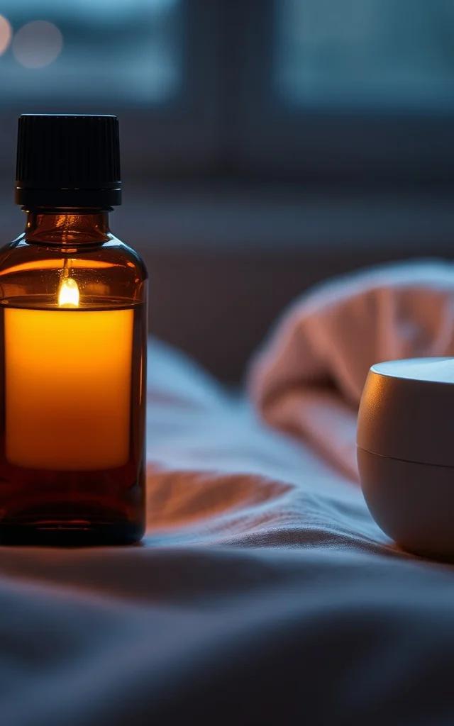 Abendliche Diffuser-Mischung mit ätherischen Ölen
