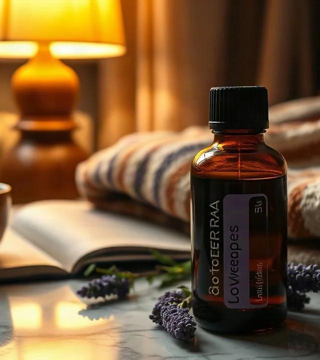 Ambiente de calma en el dormitorio con aceites doterra