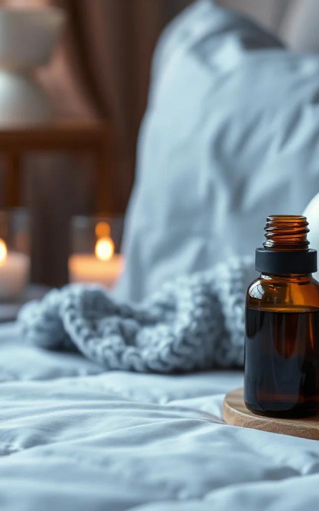 Rituale serale con diffusore per calmare la mente